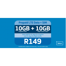 SIM Only + 20GB Telkom Data Bundle